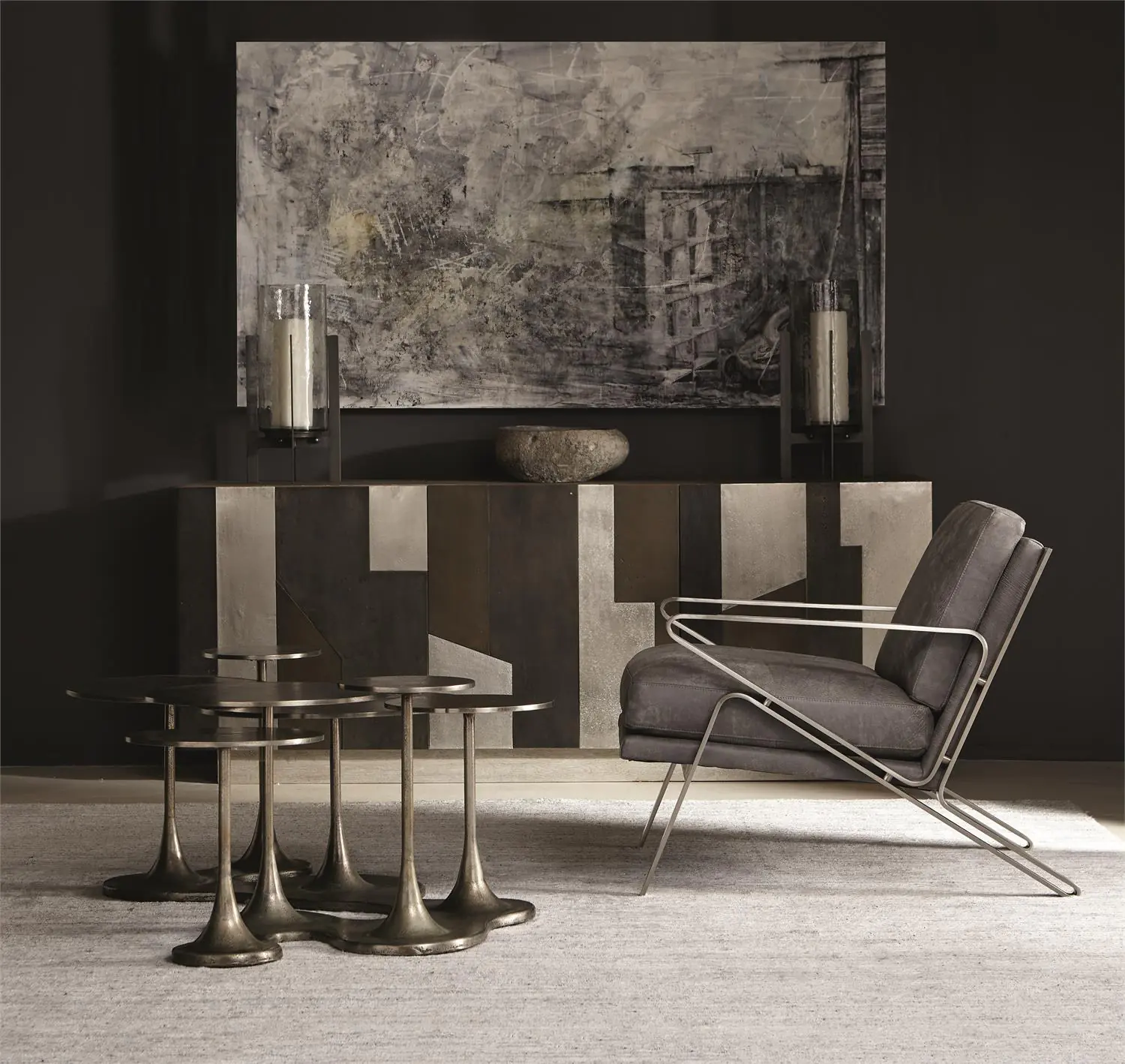 大茶几-鬱金香鑄鋁