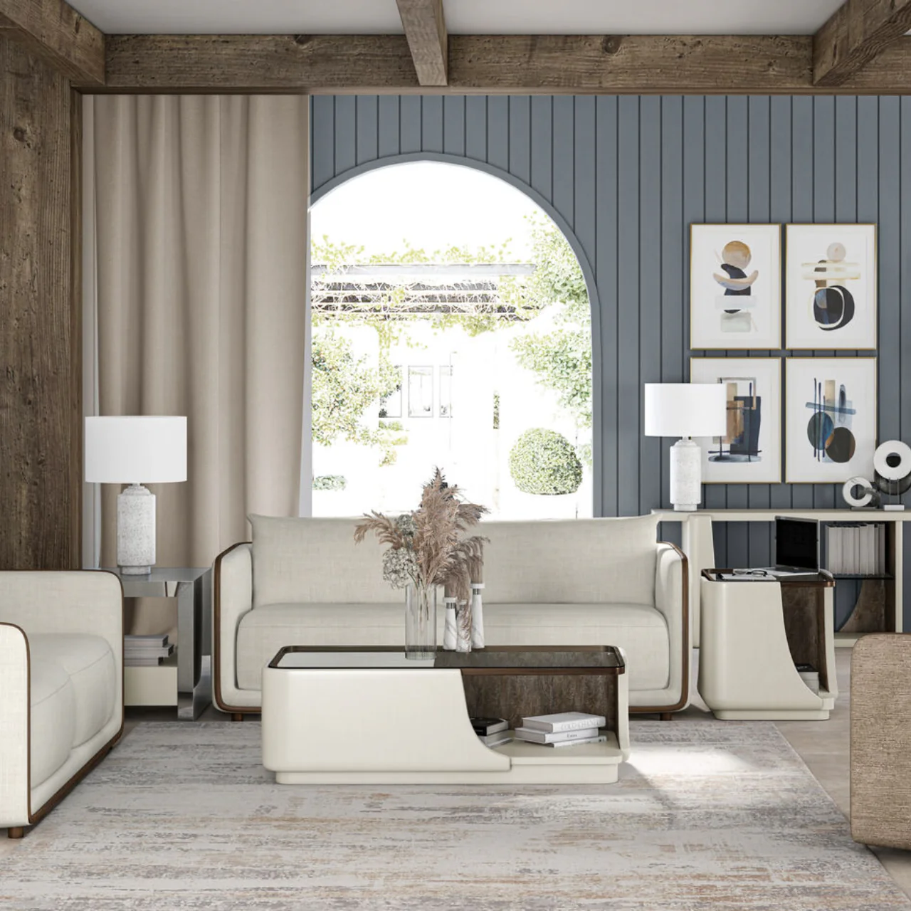 BLANC 大茶几 玻璃桌面