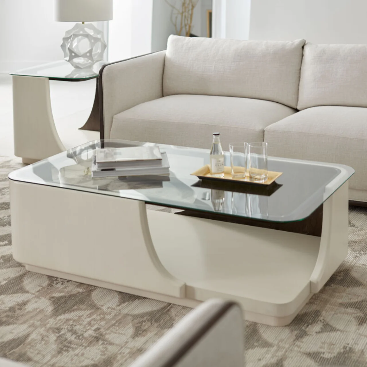 BLANC 大茶几 玻璃桌面