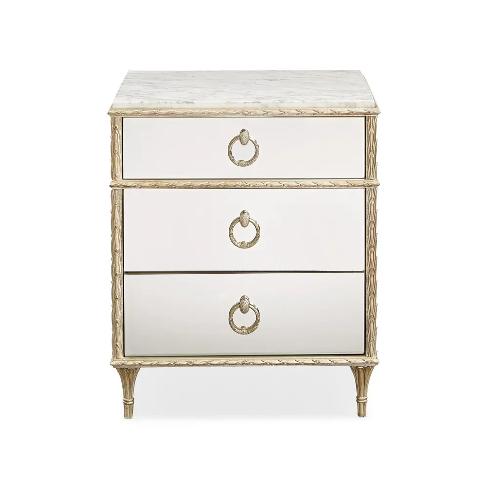 C063-419-064_Front 床頭櫃/三抽 巴洛克風