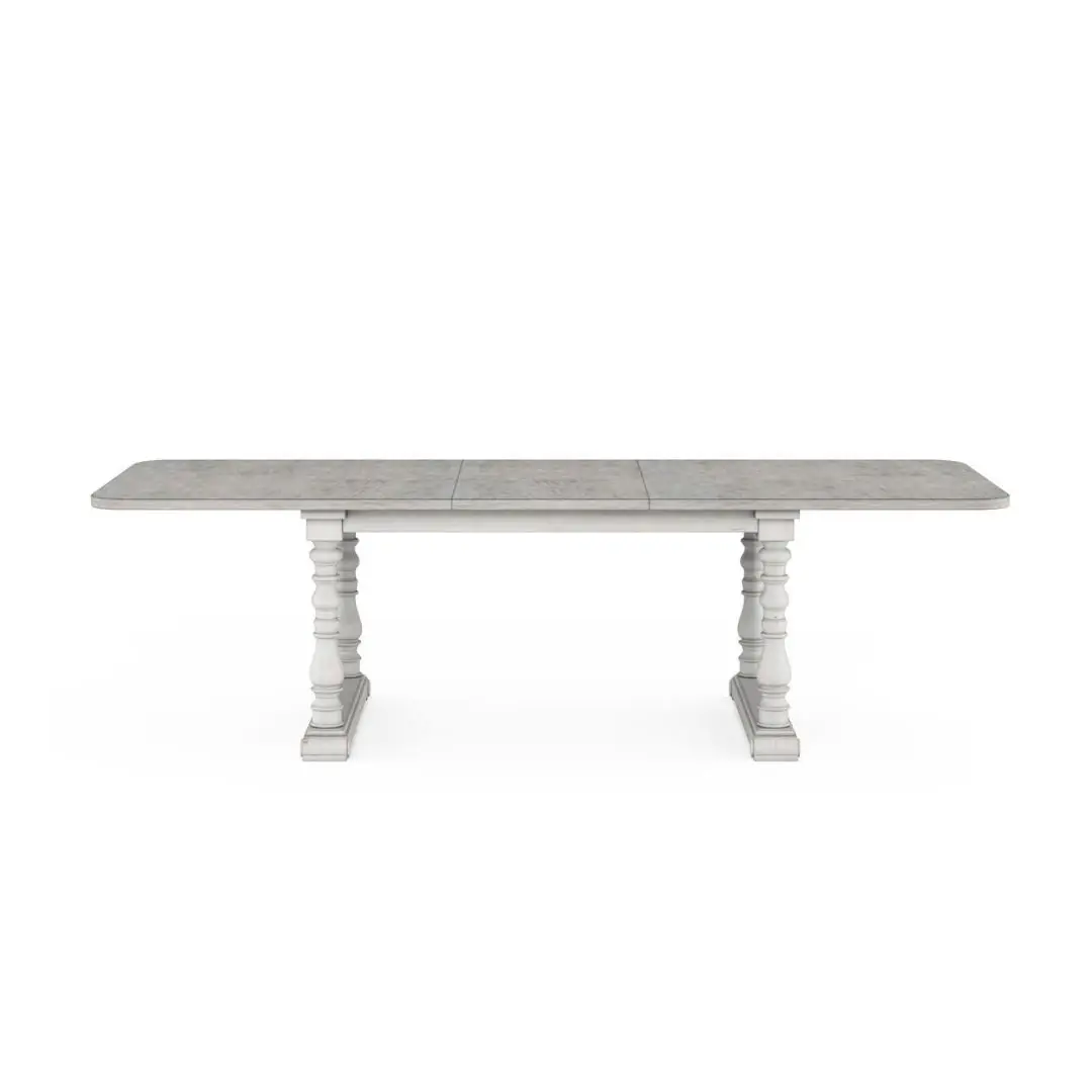 FL-AR-303220-2840-2 SOMERTON 延伸餐桌 暖灰_粉刷底座的雙色調-延展桌面4到8人