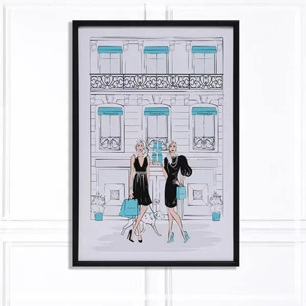 FORTUNE  有框畫  蒂芬妮專賣店Tiffany Shop