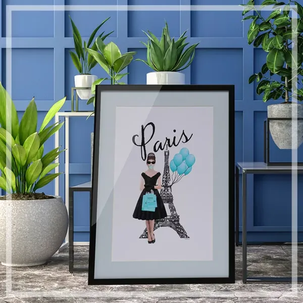 FORTUNE  有框畫 巴黎和仕女