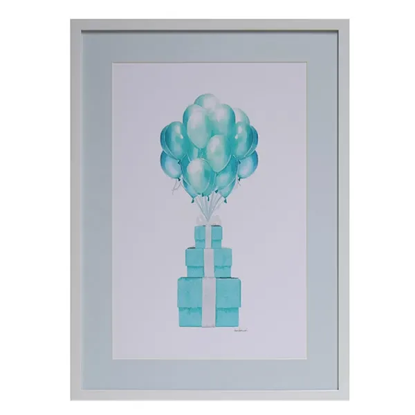 FORTUNE  有框畫 氣球與禮物