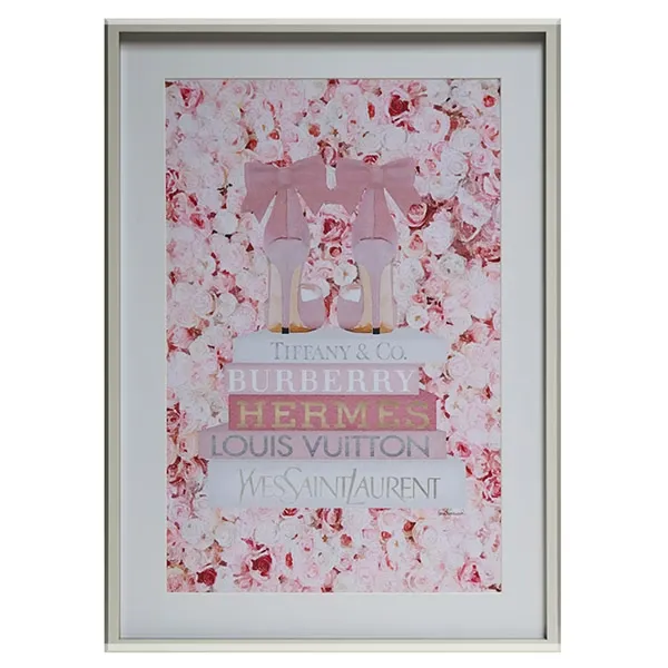 FORTUNE  有框畫 高跟鞋與精品書