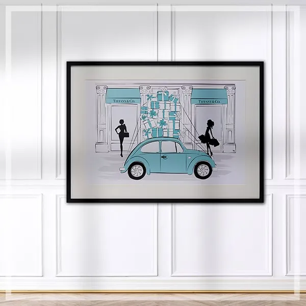 FORTUNE  有框畫 蒂芬妮與車
