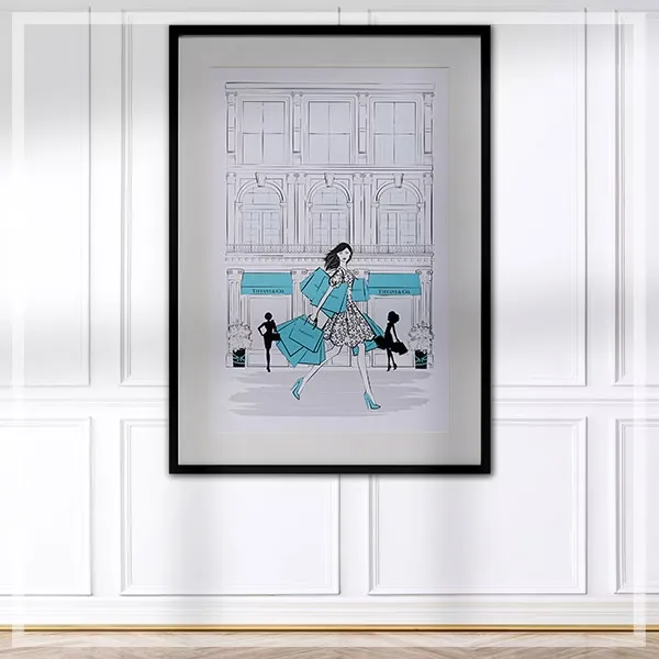 FORTUNE  有框畫 蒂芬妮與購物