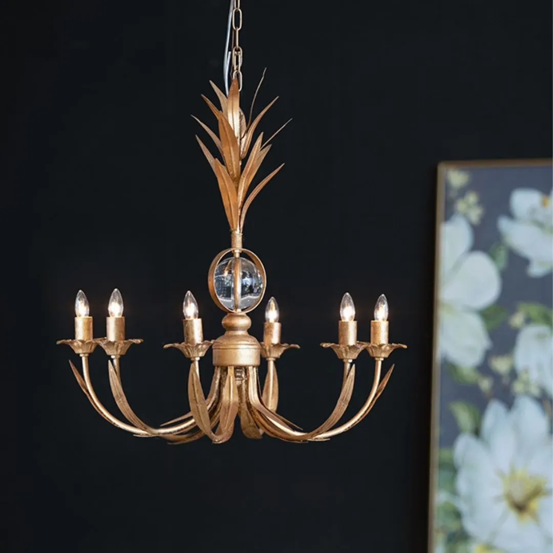 FL-EGH-44513-DS-4 VINTAGE 復古吊燈/6個支狀蠟燭燈