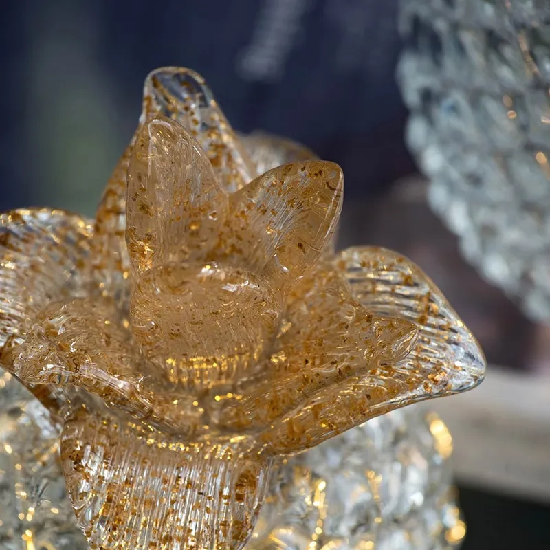 PINEAPPLE 玻璃飾品 鳳梨附LED  大