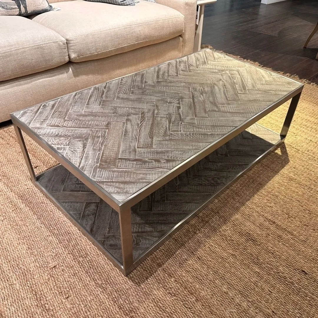 CONNECT 大茶几 仿舊橡木