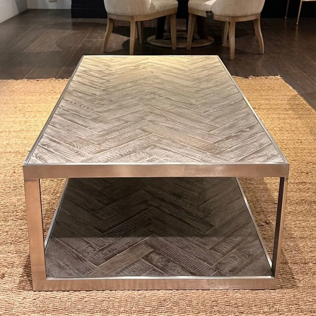 CONNECT 大茶几 仿舊橡木