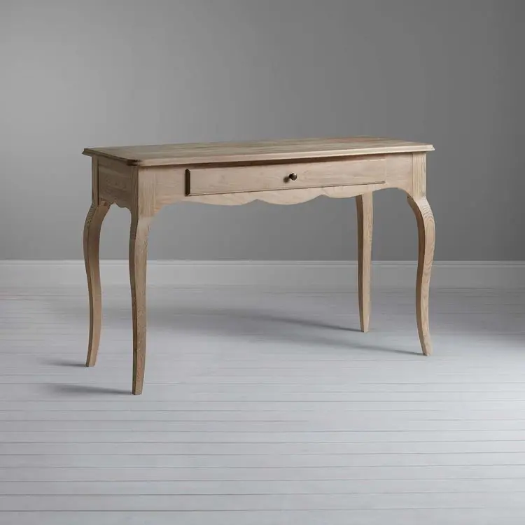 FL-FLG-035L DEAN 化妝桌124CM (不含鏡和椅子)  法式經典 原木色 可當書桌