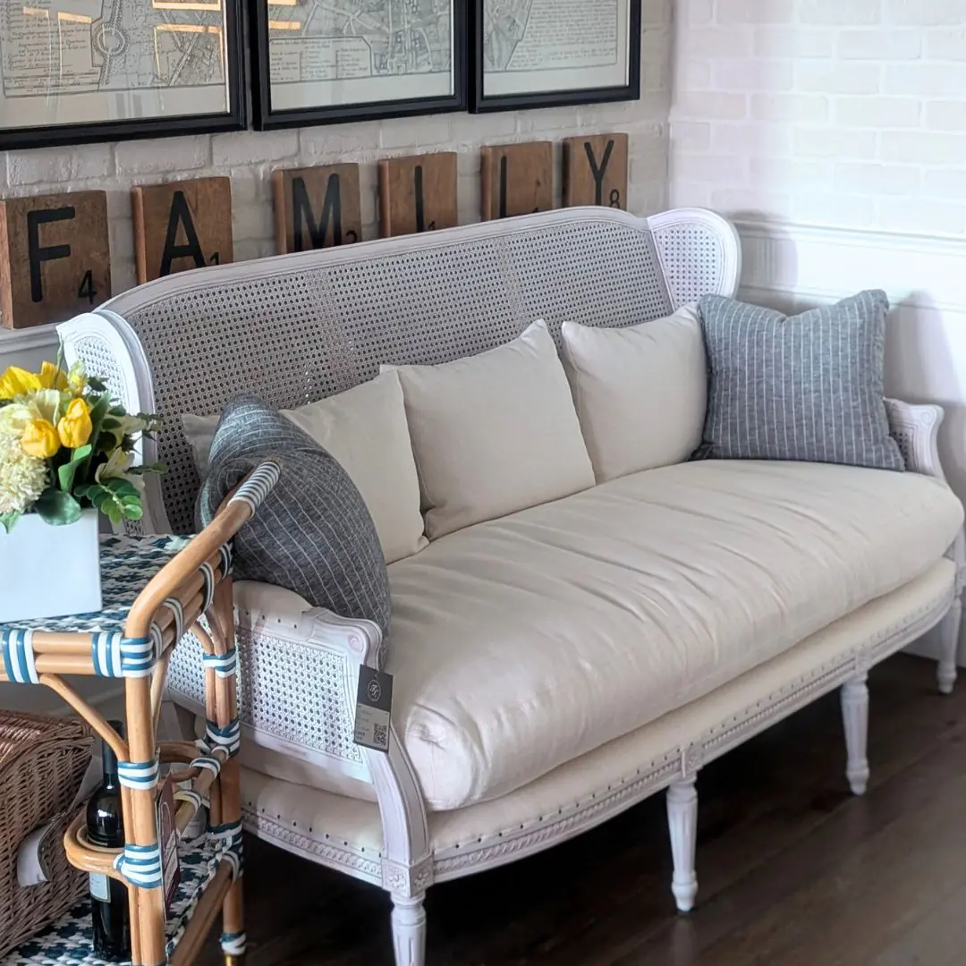 FL-LC-10017WH0-1 WALLACE 莊園藤編沙發/三人座 C1378(20) 亞麻白