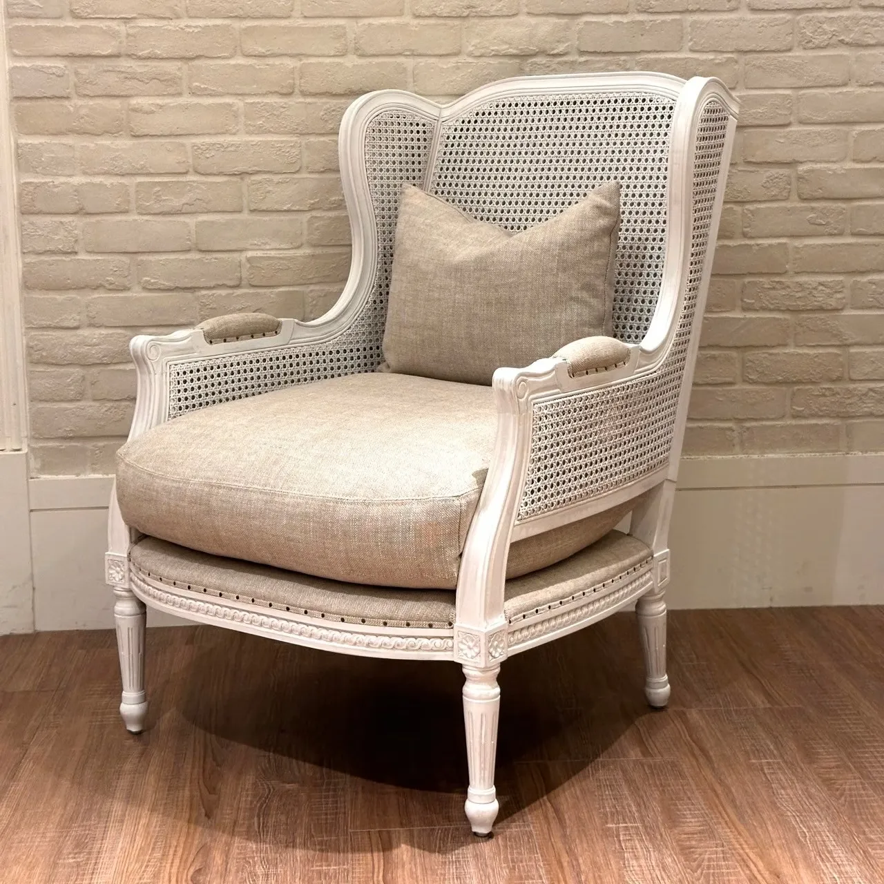 WALLACE 單人藤椅/亞麻色 D0605