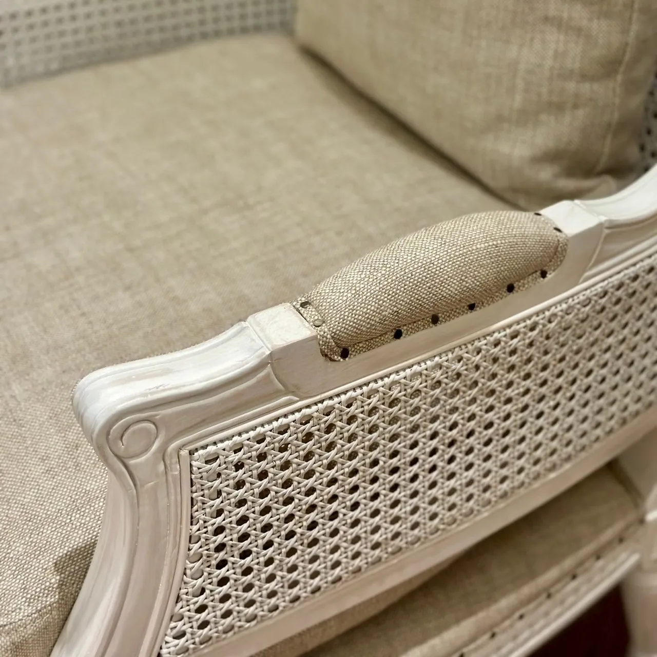 WALLACE 單人藤椅/亞麻色 D0605