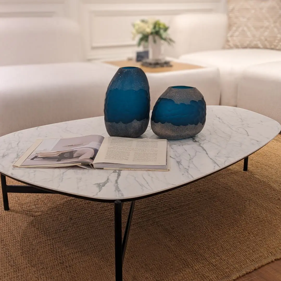 PEBBLES大茶几/卡拉拉白