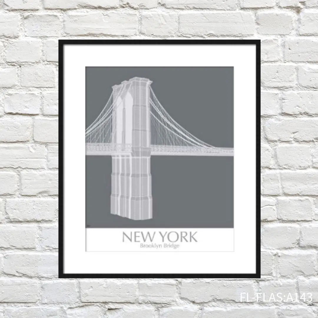 scimg7Rc8jR FORTUNE  有框畫 NEW YORK BRIDGE
