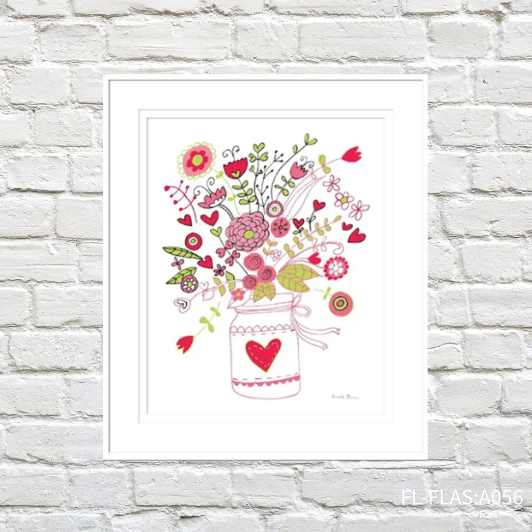 FORTUNE  有框畫 童趣盆花