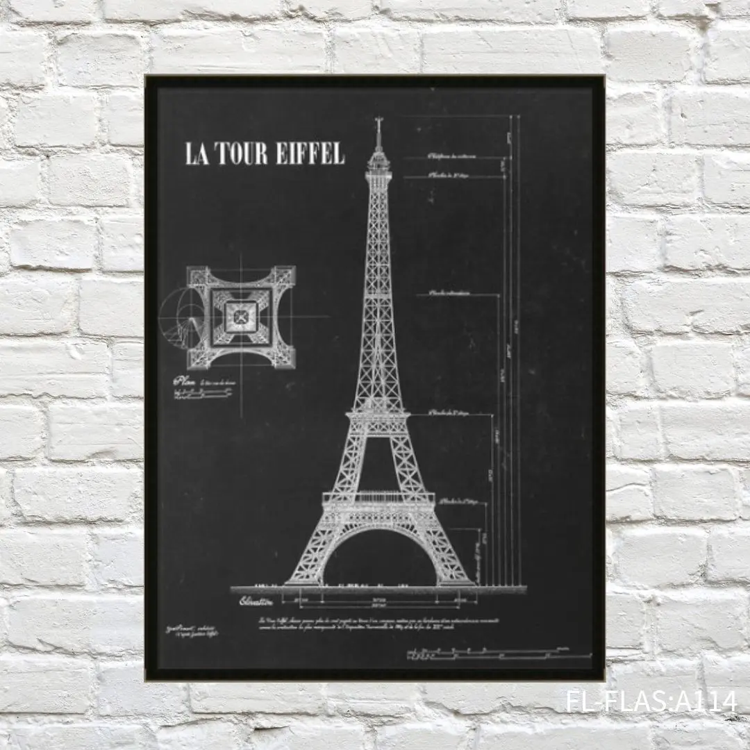 scimgZVQXeE FORTUNE  有框畫 艾菲爾鐵塔