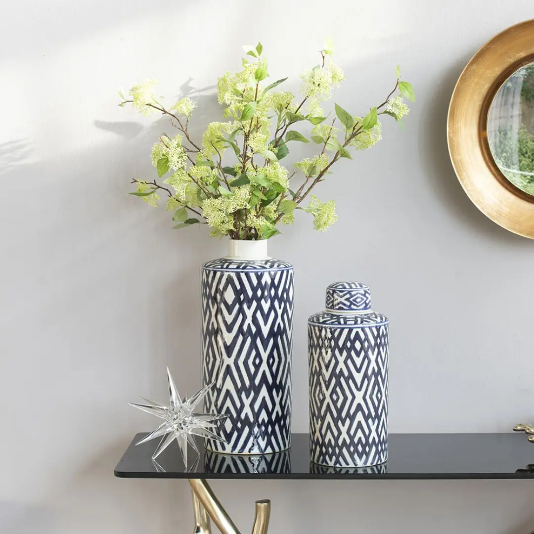 青花瓷罐/2件組