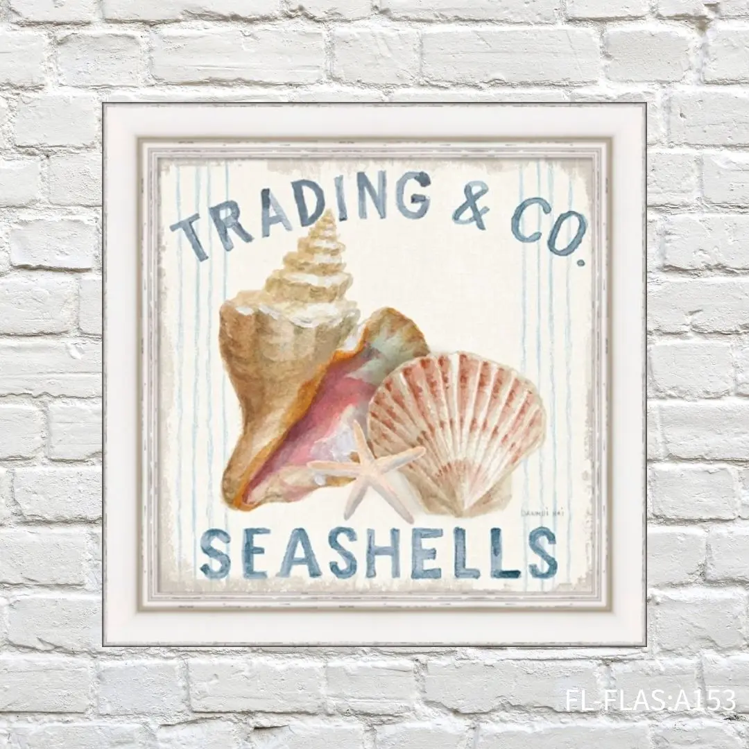 FORTUNE  有框畫 海洋風 貝殼