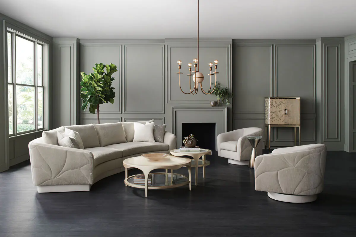 邊桌 圓/銀杏 小