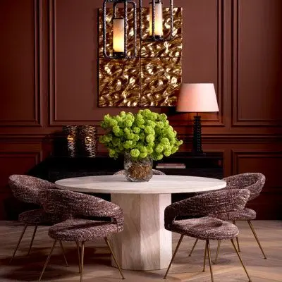 Eichholtz BRAVO 餐椅搭配 Contemporary Luxury 餐廳家具。 Eichholtz BRAVO 餐椅搭配 Contemporary Luxury 餐廳家具。